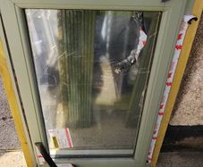 PVC windows 47and half inches long by 27 inches wide.Never used