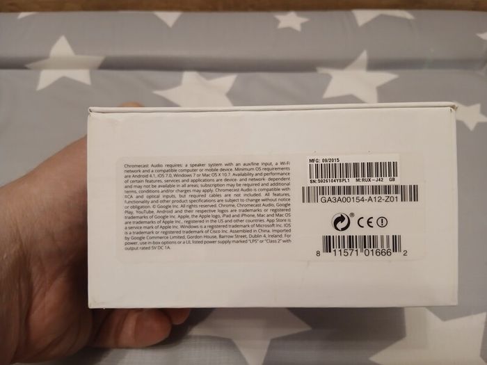 Google chromecast audio, factory sealed