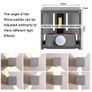 Designer 4 pack LED Outdoor Wall Lights, LEDMO, Motion Sensor,  Led IP65 Waterproof outdoor wall light with adjustable beam 6000K - Light Grey Image 3