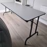 Wood/Laminate Table with Folding Legs Image 2