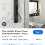 Black thermostatic shower Image 4