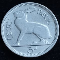 Ireland - 1946 - 3 Pence - Hare - KM.12a - [2721]