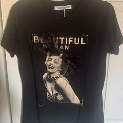 BNWT Monte Cervino Beautiful woman black top size L/XL UK 14 EU42 Postage included