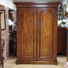 Victorian Mahogany Double Wardrobe