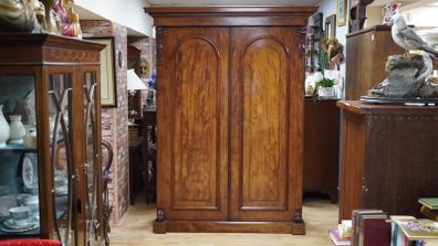 Victorian Mahogany Double Wardrobe