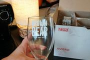 Set of six large glasses