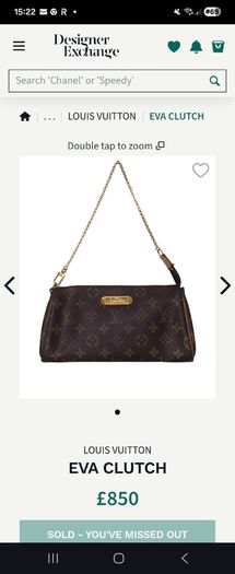 Louis vuitton vintage eva clutch