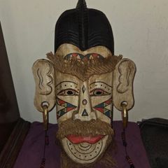 Large carved African Mask wall hanging