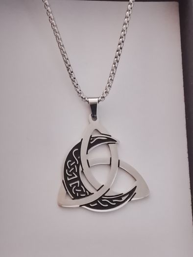 Celtic Moon Trinity knot pendant