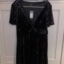 New Look Black Velvet Dress Image 2