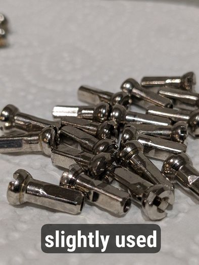 Sapim Polyax nickel-plated brass spoke nipples (12mm)