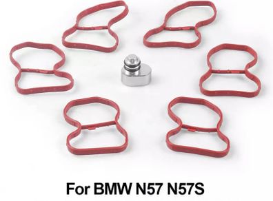 Swirl Flaps Plug Remove Kit Delete Kit With 6 Gaskets For BMW N57 N57S E90 E91 E92 E93 F07 F10 F11