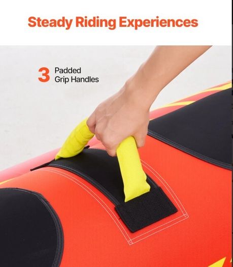 Banana Boat 3 Person Inflatable Towable Tube Heavy Duty Water Sports