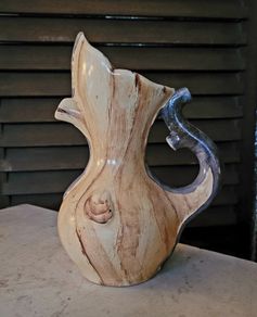 Mid-century sculptural ceramic pitcher