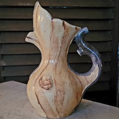 Mid-century sculptural ceramic pitcher