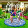 Splash Pad, Sprinkler & Splash Play Mat for Toddlers, Inflatable Outdoor Party Sprinkler Pad Wading Pool with 5 Patches for Kids (FREE POSTAGE) Image 2