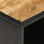 Coffee Table with Carved Door 90x55x36 cm Rough Mango Wood Image 4