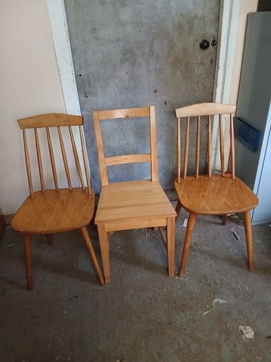Wooden chairs