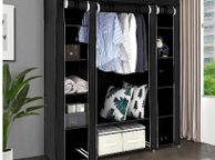 main image for ad BRAND NEW Clothes Storage Organizer Shelf With Rack Non-Woven Fabrics Portable Bedroom Furniture 175x150x45cm