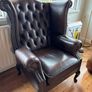 brown Chesterfield leather suite Image 5