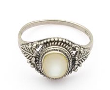 925 Silver Mother Of Pearl Ring