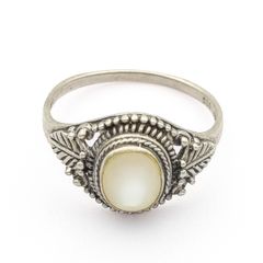 925 Silver Mother Of Pearl Ring