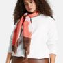 SAMOON.   SALE New Scarf from Samoon in shades of Coral, mocha and off white Image 7