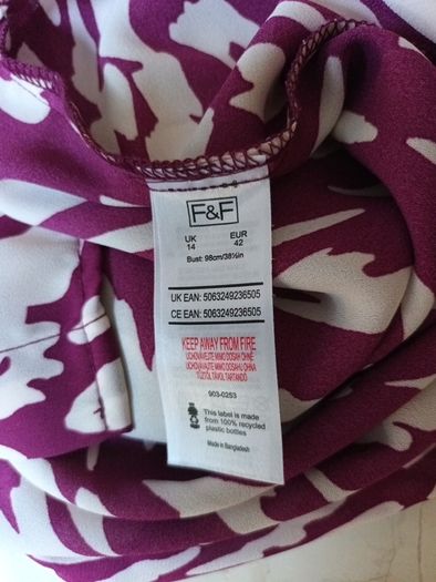 F&F  Long Blouse  - Long Sleeved.   S. 14.