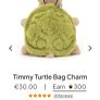 New JELLYCAT Timmy Turtle Bag Charm Image 3