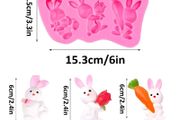 3 Easter Bunny chocolate mould