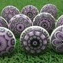 10 x Mix Vintage Look Flower Ceramic Knobs Door Handle Cabinet Drawer Cupboard Pull Xfer MULTIPLE COLOURS AVAILABLE (FREE SHIPPING) Image 2