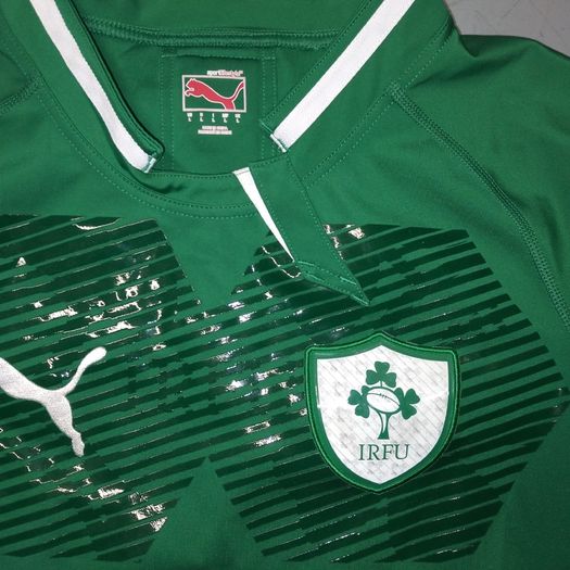 Ireland (L) Player Issue Rugby Jersey Shirt IRFU Eire Irish Puma Green St Patricks Day Paddys Day Test Large Vintage Retro