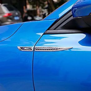 For BMW M3 M4 M5 X3M X5 G80 G82 F10 F11 F20 F30 E34 E36 E87 F21 Modified Metal Fender Carbon Fiber Body Car Side Doors Sticker