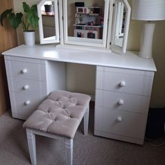 Vanity table and stool