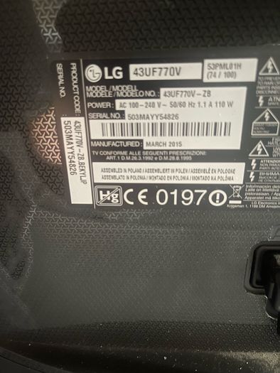 lg tv 43 inch