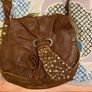 Brown leather shoulder bag Image 2