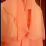 BNWOT Swing Modelle Multi Layered Overlap Halter Style Chiffon Dress Image 8
