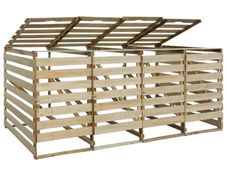 Wheelie Bin Shed Quadruple Impregnated Pinewood 240 L