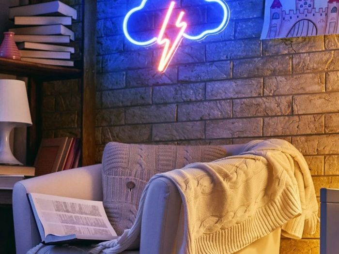 Neon Sign, Acrylic Cloud Lightning Led Neon Light Wall Light Led Wall Decor, Battery or USB Powered Light Up Acrylic Neon Sign for Bedroom, Kids Room, Bar, Party, Christmas (FREE POSTAGE)