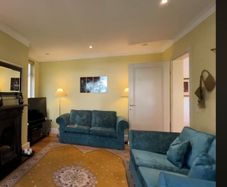 Newly reupholstered 2 x sofas & armchair