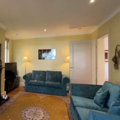 Newly reupholstered 2 x sofas & armchair