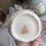 Vintage Beleek shamrock porcelain vase and Beleek shell milk jug Image 4