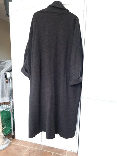 Oska Charcoal Brown Long Coat S18