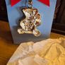2019 Newbridge Silverware Christmas Bear Ornament, Silver Plated, Mint Condition, Original Packaging Image 5