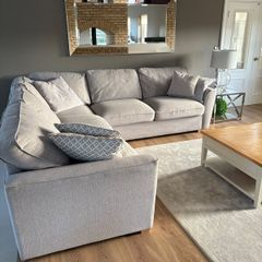 Corner couch and large arm chair