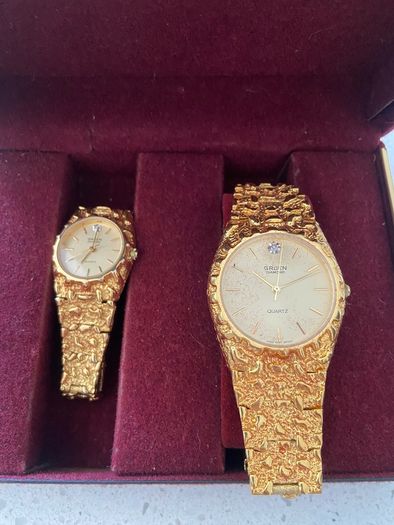 Gruen geneve him and her watches antique
