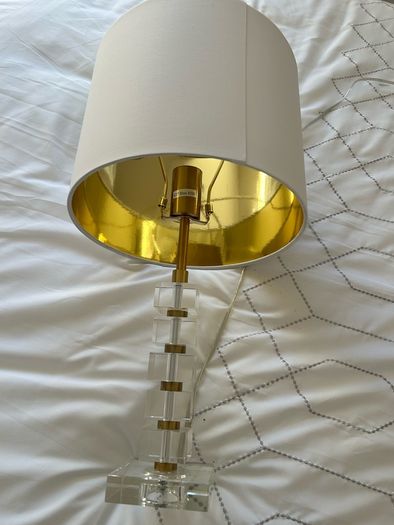 Pair of Glass Table Lamps