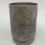 19th Century Chinese Pewter Engraved Dragon Mug - Marked Image 4