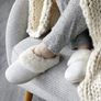 DEARFORMS Rib Knit Slipper Shoes 7/8 New    -  Great House Shoes Image 2