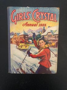 Vintage Book 1953 The Girls' Crystal Annual